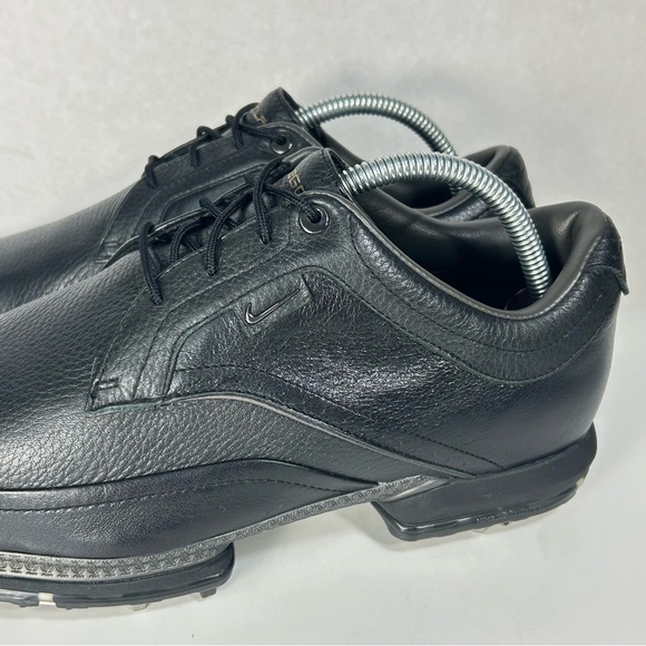 Nike Touring Premium Golf Black Leather Shoe 379221-091; Mens 9.5 Wide; Like New - Picture 6 of 16